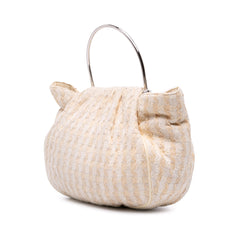 Tweed Boucle Knitting Top Handle Bag