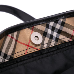 Nova Check Trimmed Nylon Tote
