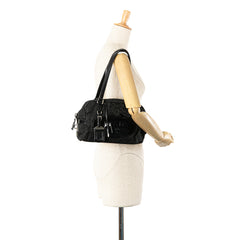 Tessuto Logo Shoulder Bag