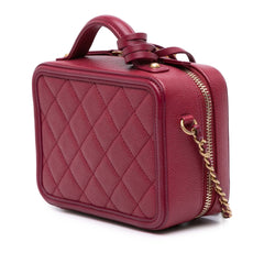 Small Caviar Filigree Vanity Case