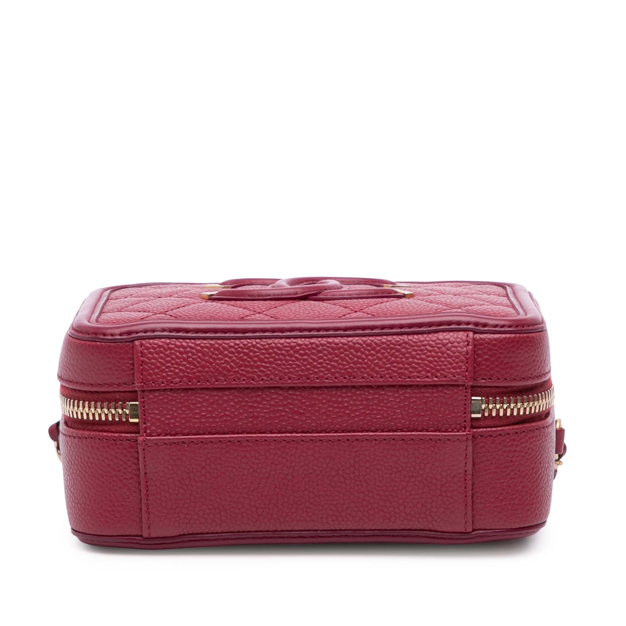 Small Caviar Filigree Vanity Case