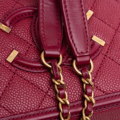 Small Caviar Filigree Vanity Case