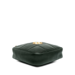 CC Lambskin Diamond Clutch with Chain