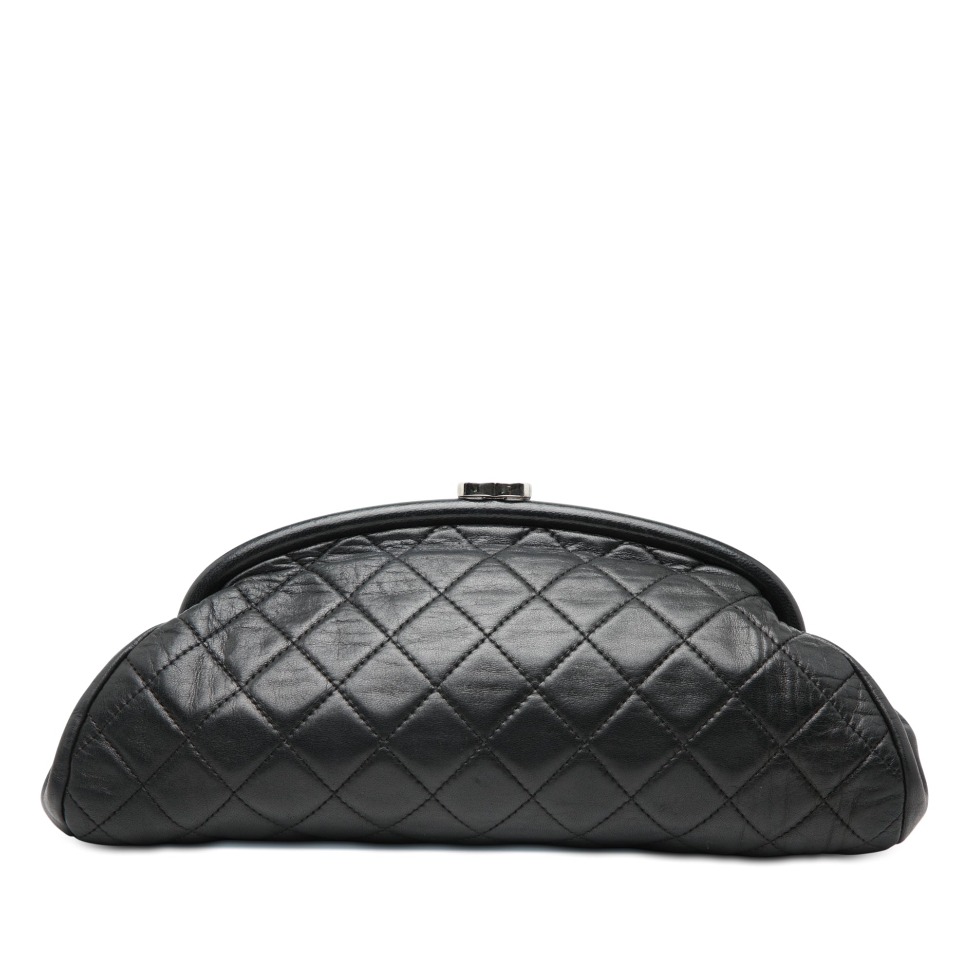 Quilted Lambskin Timeless Kisslock Clutch