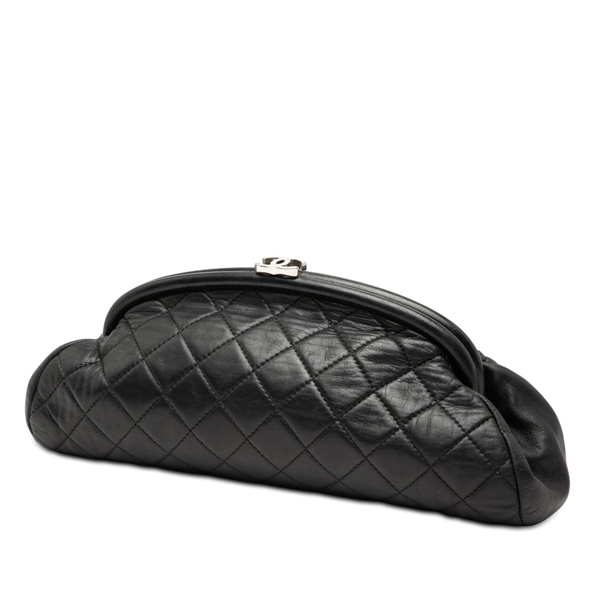 Quilted Lambskin Timeless Kisslock Clutch