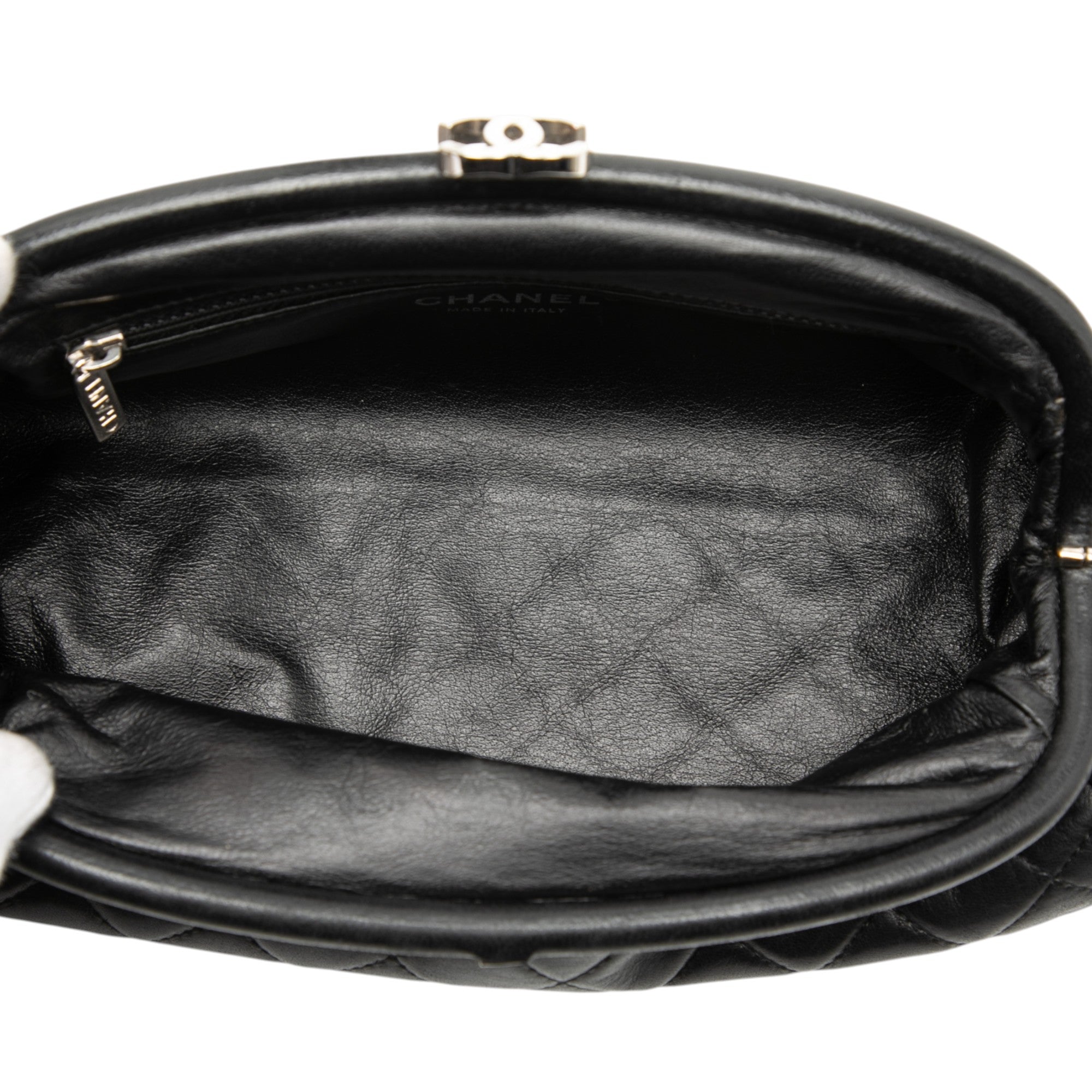 Quilted Lambskin Timeless Kisslock Clutch