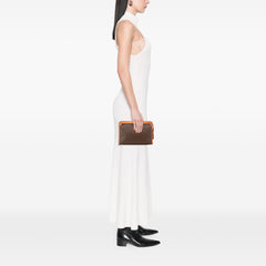 Macadam Coated Canvas Clutch