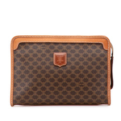 Macadam Coated Canvas Clutch