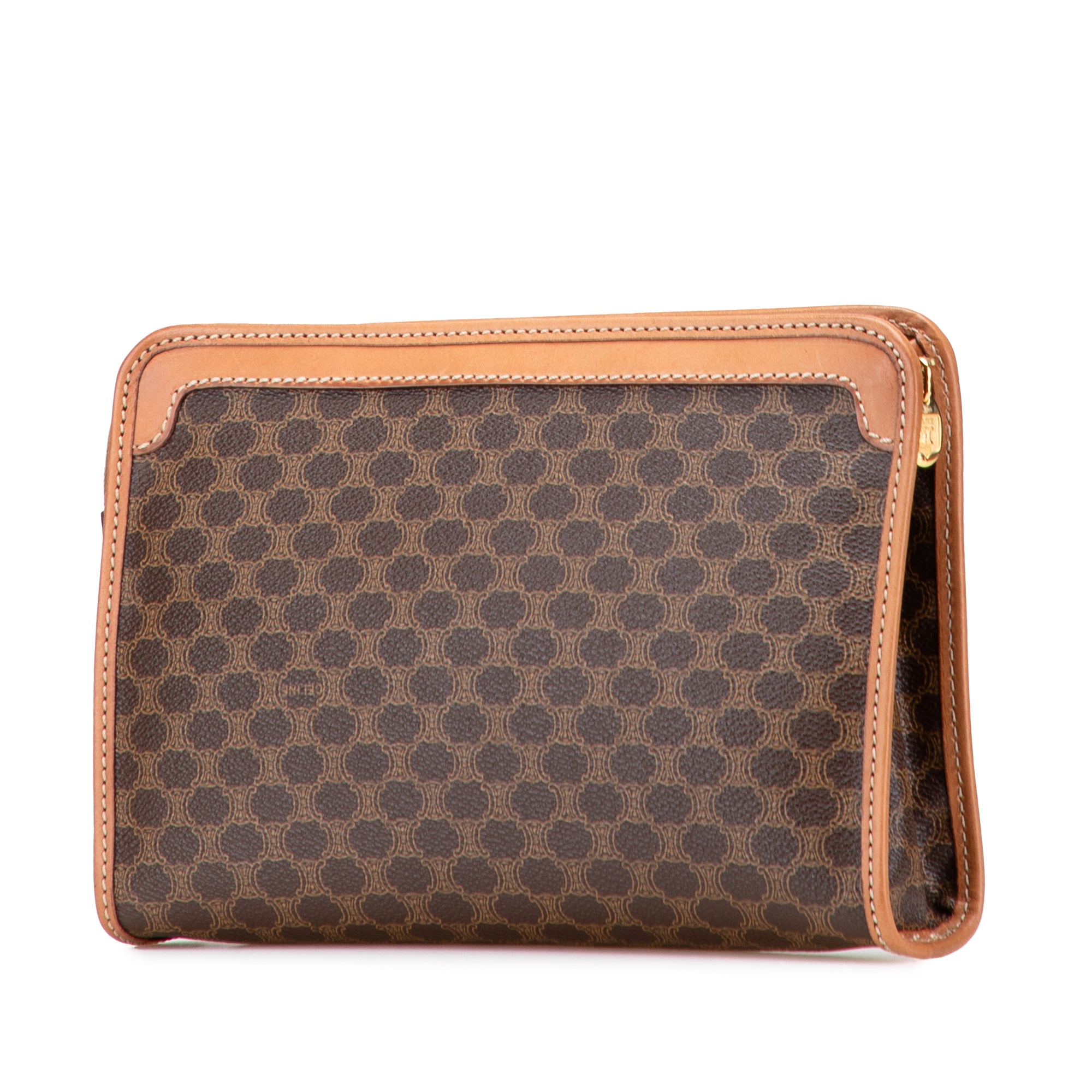 Macadam Coated Canvas Clutch