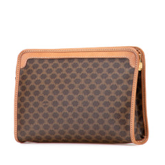 Macadam Coated Canvas Clutch