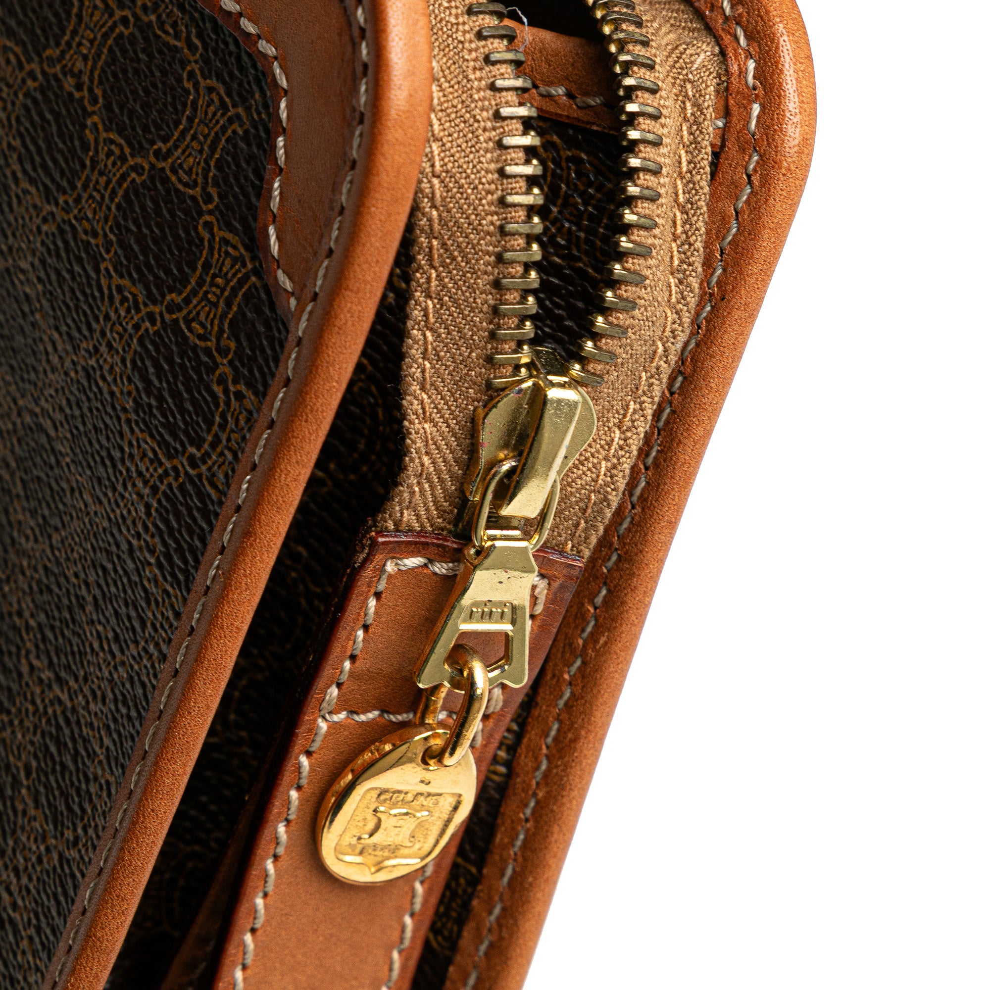 Macadam Coated Canvas Clutch