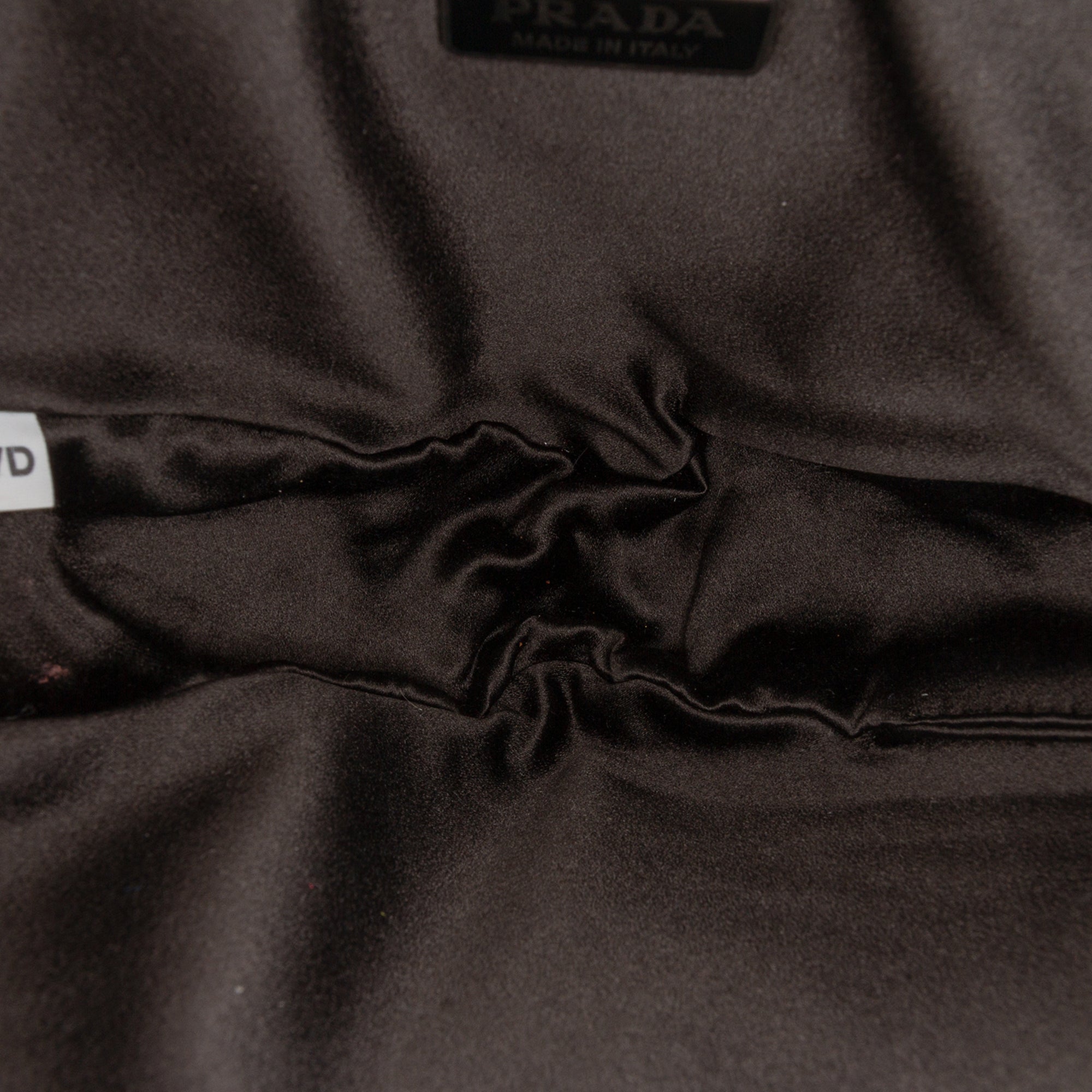 Crystal Embellished Satin Triangle Pouch