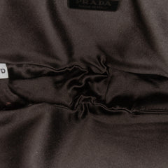 Crystal Embellished Satin Triangle Pouch