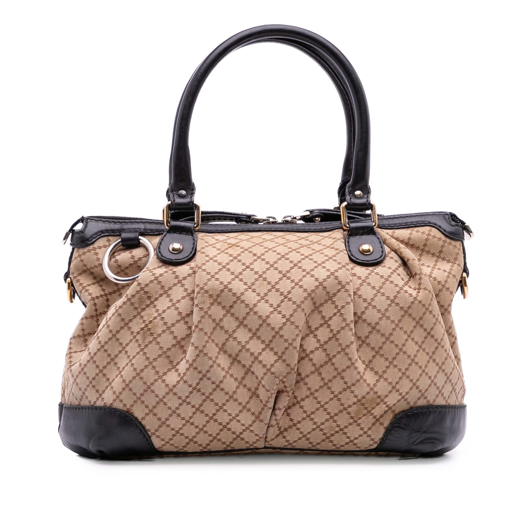 Diamante Canvas Sukey Satchel