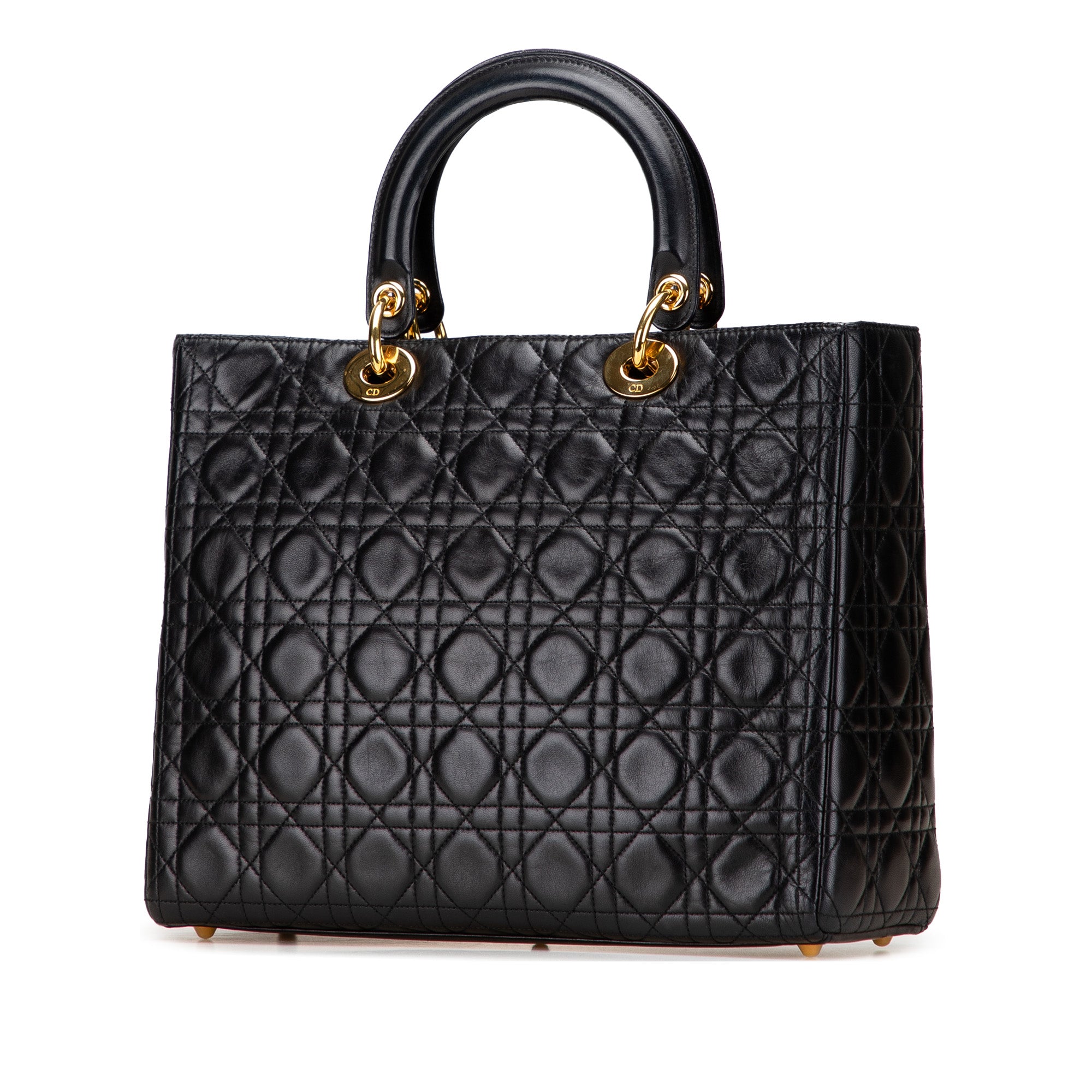 Large Lambskin Cannage Lady Dior