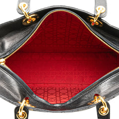 Large Lambskin Cannage Lady Dior