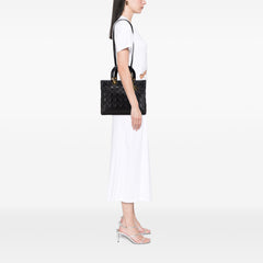 Large Lambskin Cannage Lady Dior