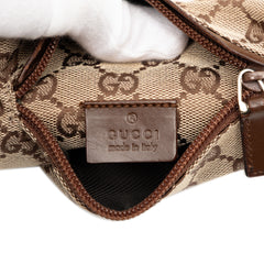 GG Canvas Double Pocket Belt Bag