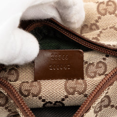 GG Canvas Double Pocket Belt Bag