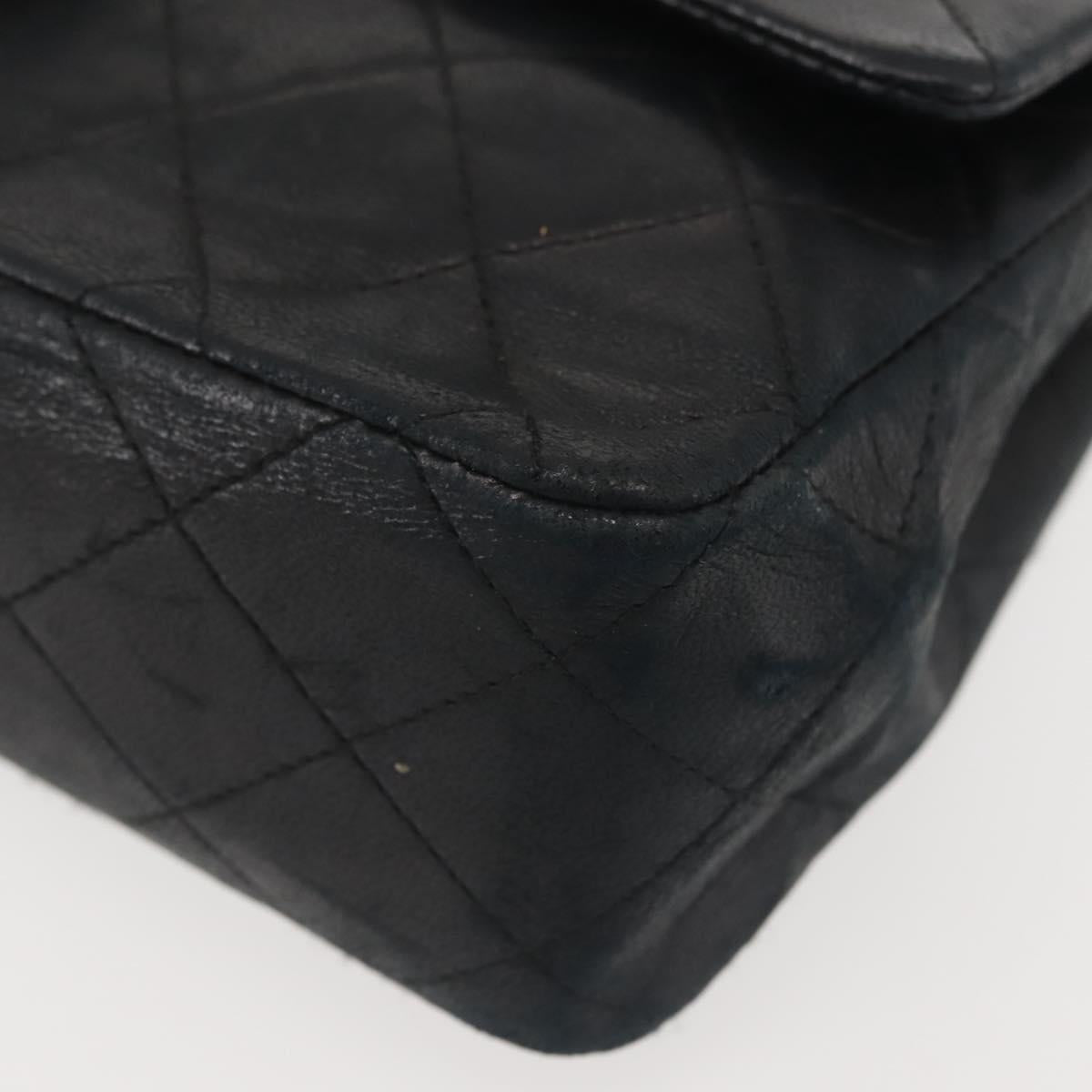 Chanel Vintage Square Classic Double Flap Bag Quilted Leather