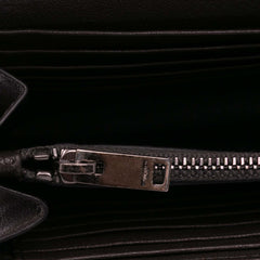 Triquilt Sheepskin Monogram Envelope Wallet on Chain