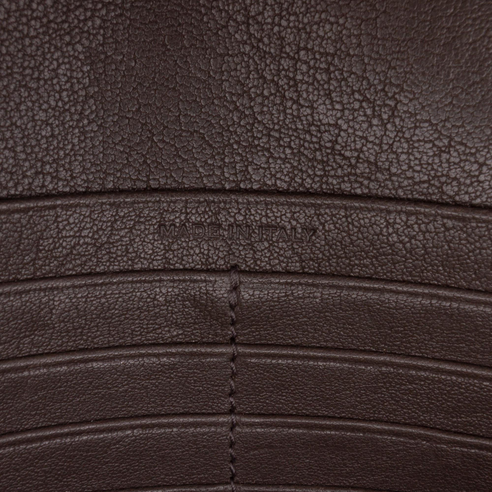 Triquilt Sheepskin Monogram Envelope Wallet on Chain