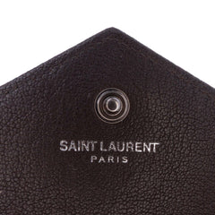 Triquilt Sheepskin Monogram Envelope Wallet on Chain