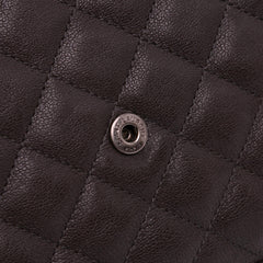 Triquilt Sheepskin Monogram Envelope Wallet on Chain