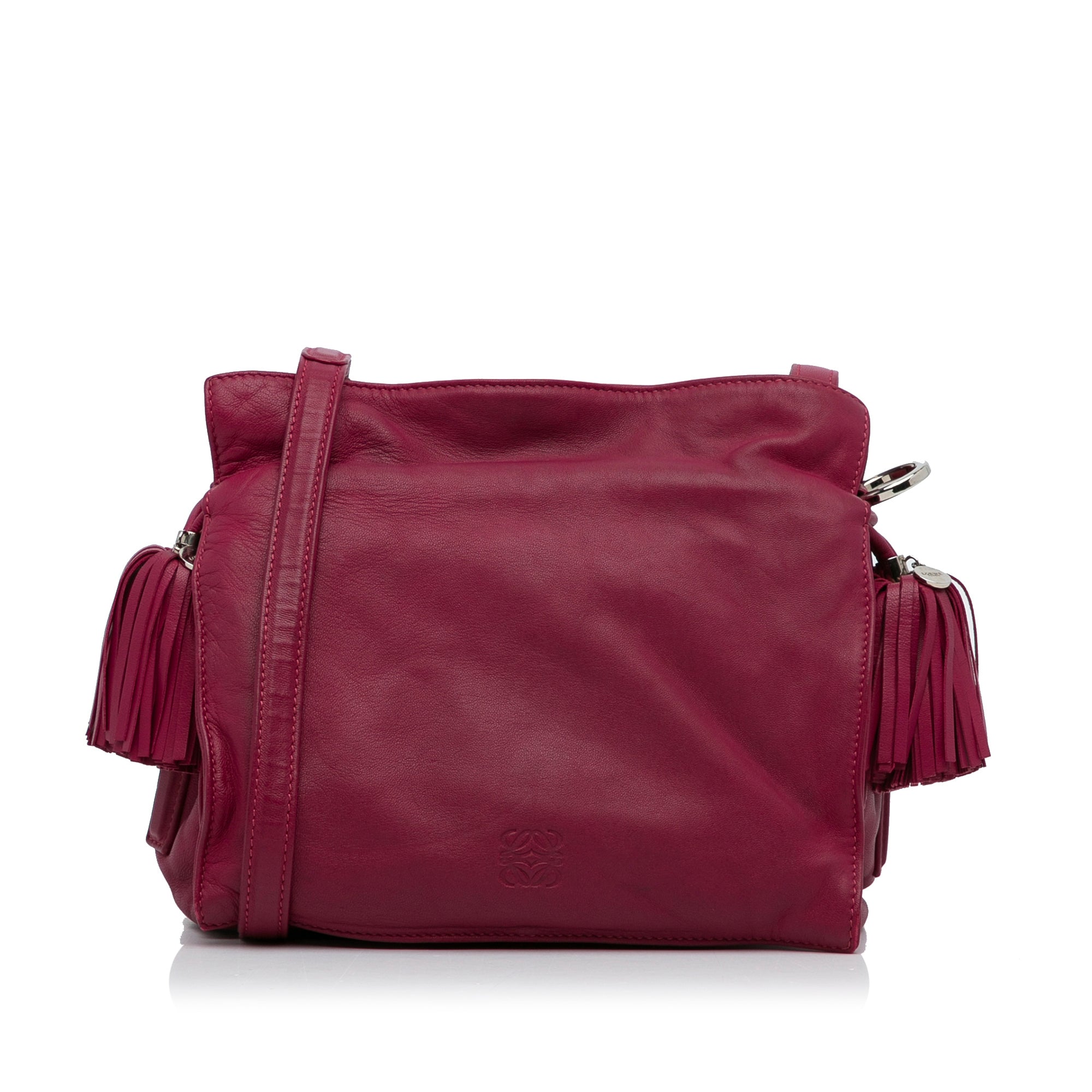 Small Leather Flamenco Crossbody Bag