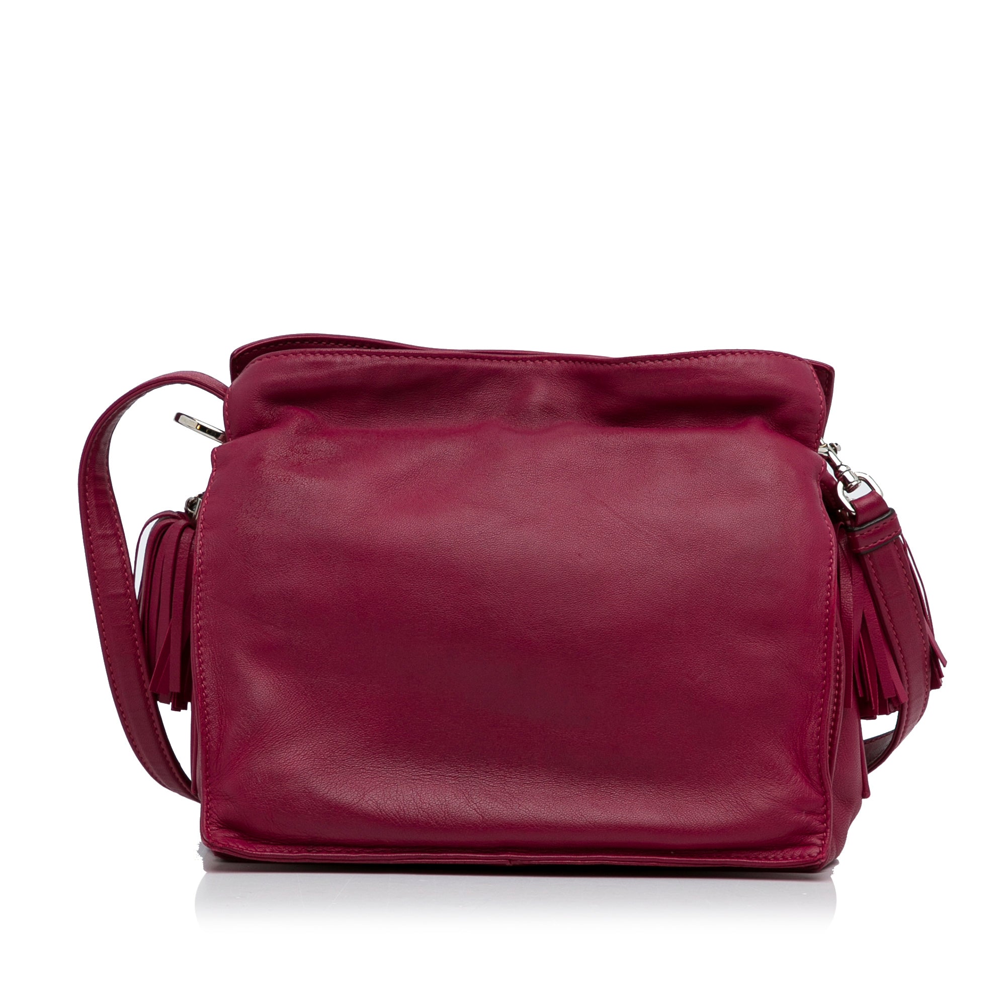 Small Leather Flamenco Crossbody Bag