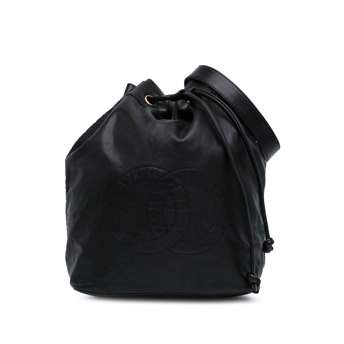 CC Lambskin Drawstring Sling Backpack_0