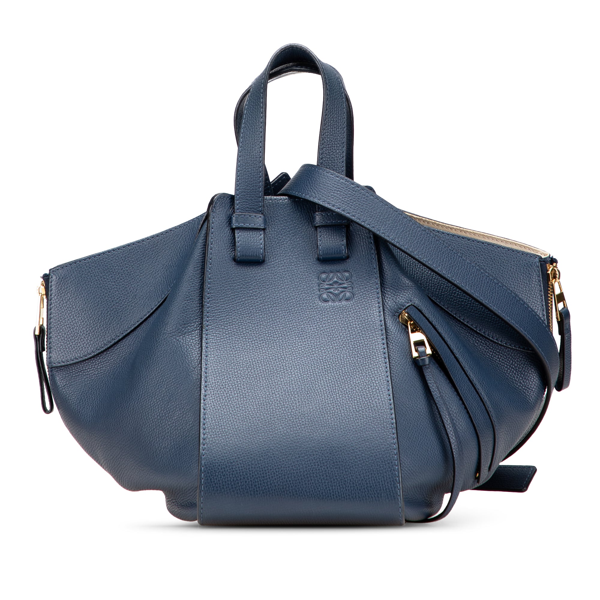 Small Leather Hammock Satchel