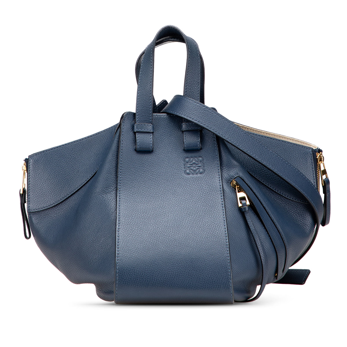 Small Leather Hammock Satchel