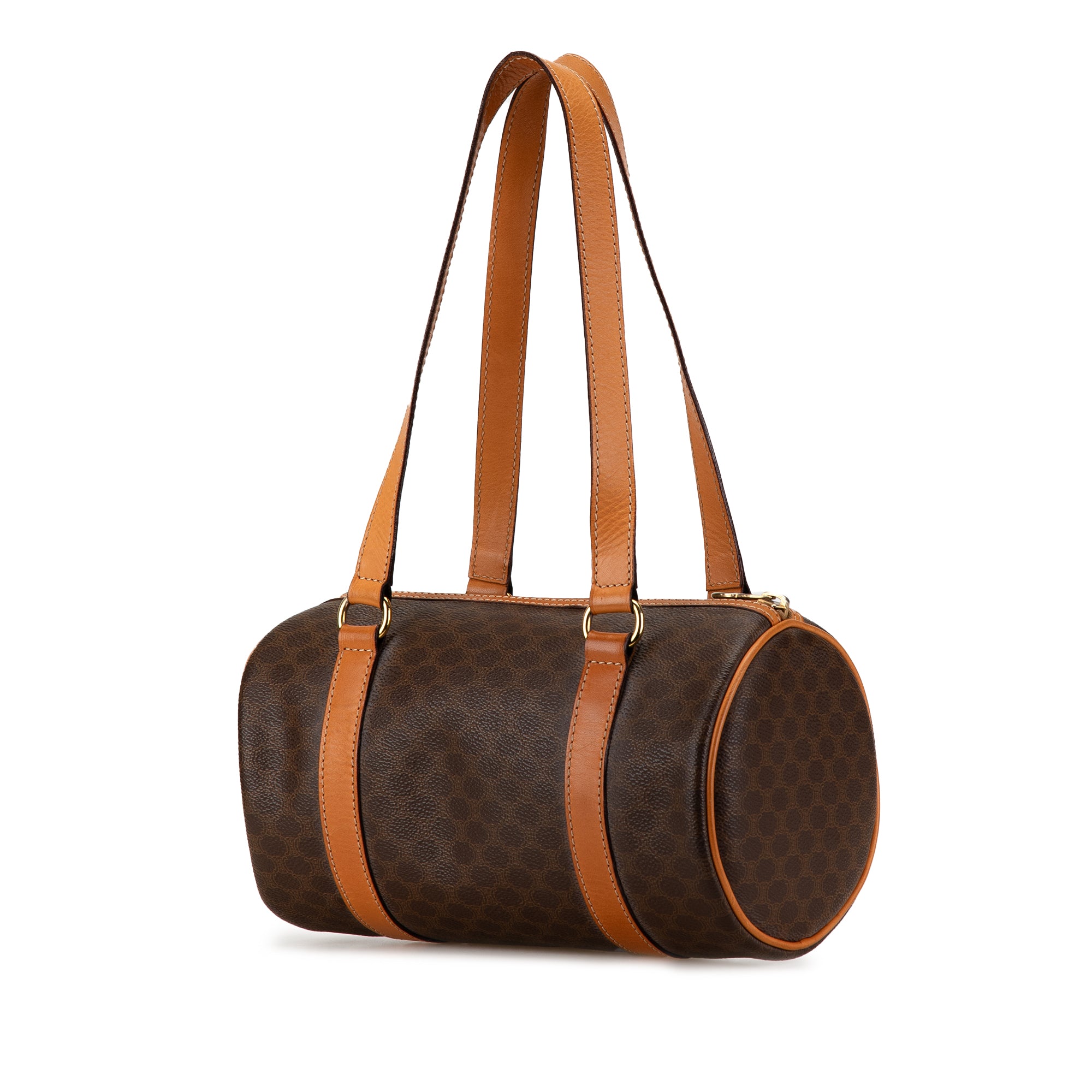 Macadam Coated Canvas Boston Bag