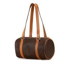 Macadam Coated Canvas Boston Bag