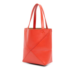 Mini Leather Puzzle Fold Tote