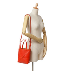 Mini Calfskin Puzzle Fold Tote