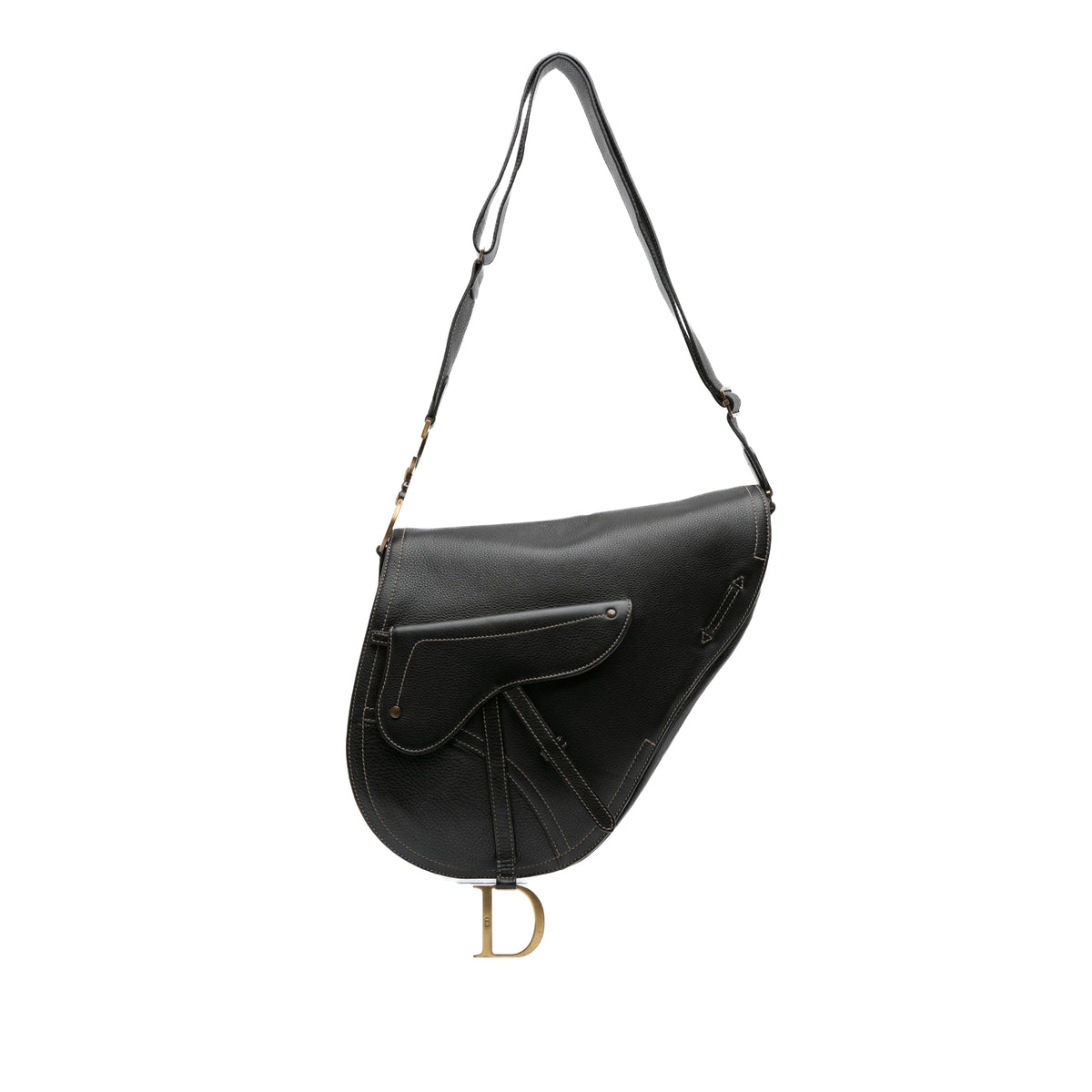 Leather Baudrier Saddle Bag