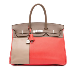 Tricolor Clemence and Swift Birkin Cascade Retourne 35