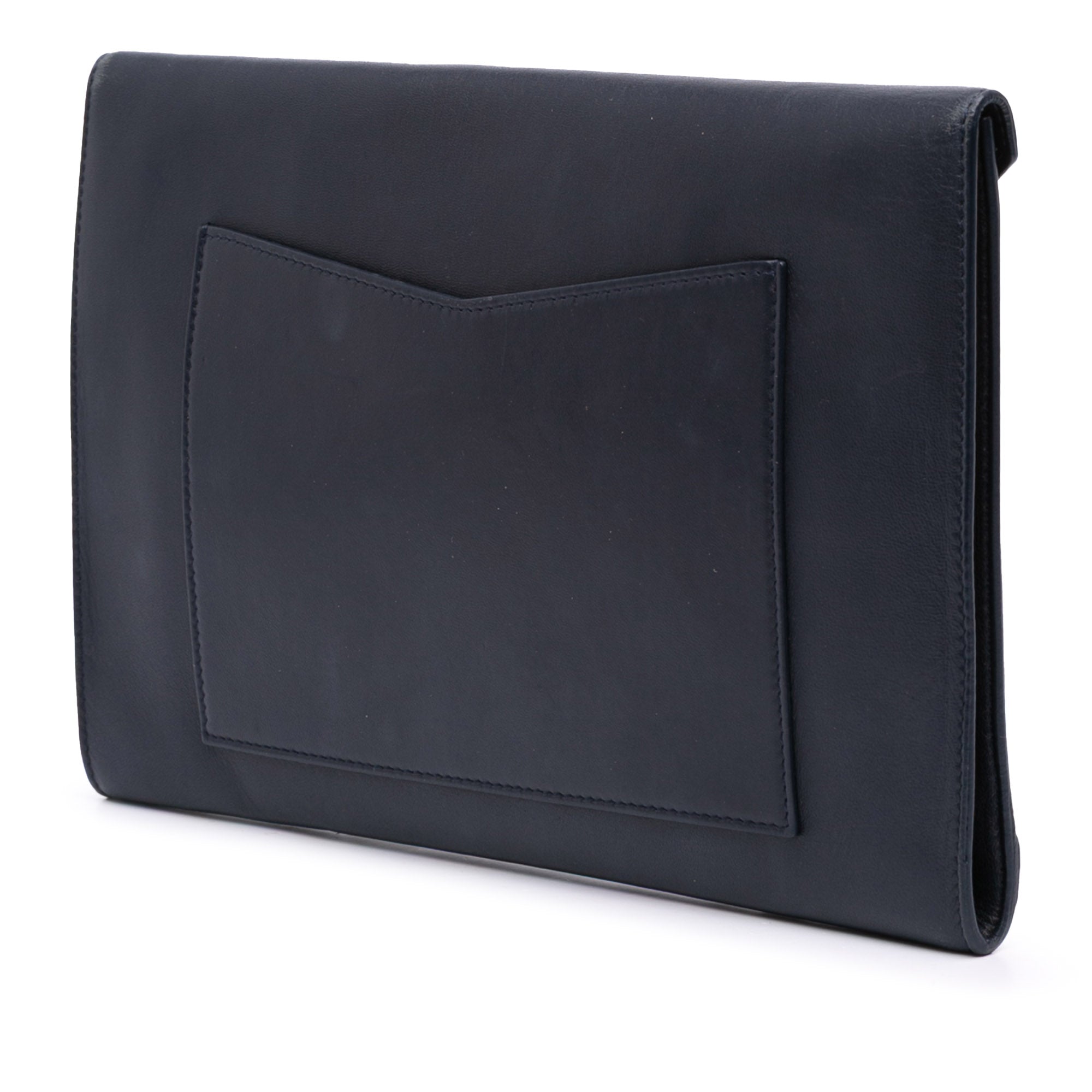 Lambskin Airlines Envelope Clutch