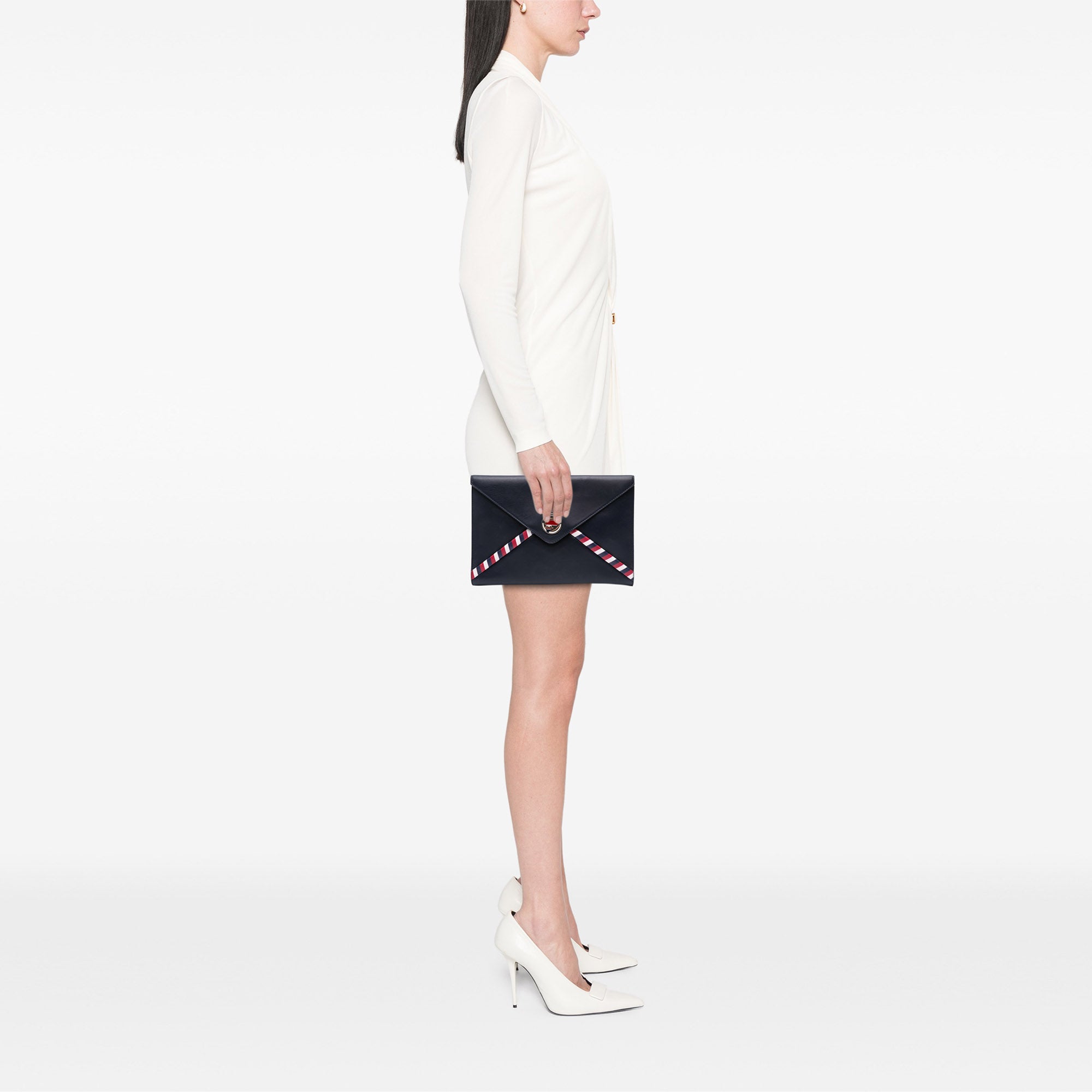 Lambskin Airlines Envelope Clutch