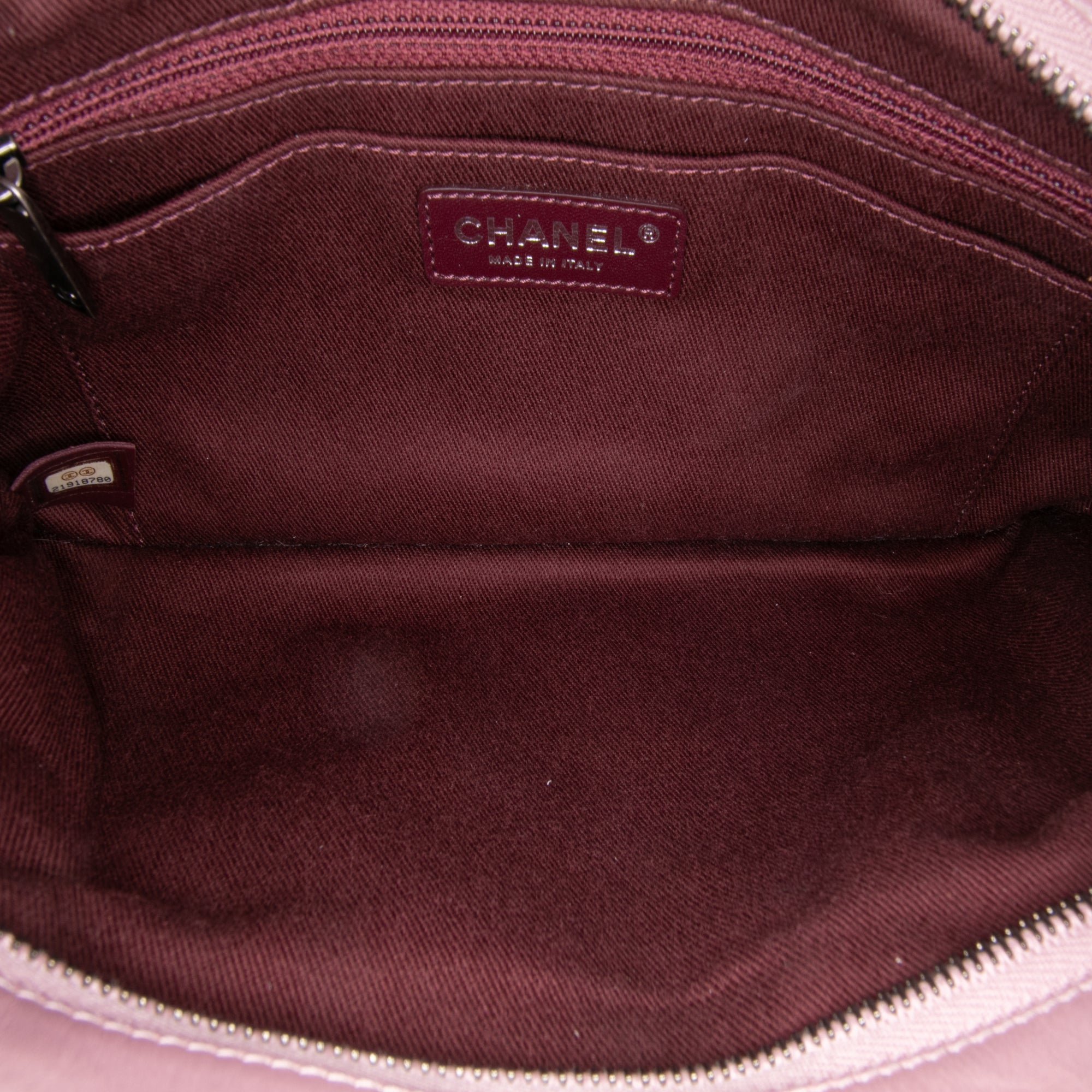 Quilted Glazed Calfskin Coco Pleats Clutch