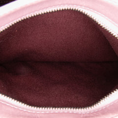 Quilted Glazed Calfskin Coco Pleats Clutch