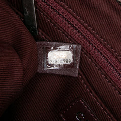 Quilted Glazed Calfskin Coco Pleats Clutch