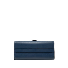 Saffiano Cuir Monochrome Robot Patches Envelope Chain Flap