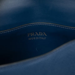 Saffiano Cuir Monochrome Robot Patches Envelope Chain Flap