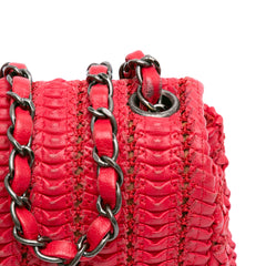 Paris Seoul Mini Crochet Lambskin Flap