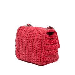 Paris Seoul Mini Crochet Lambskin Flap