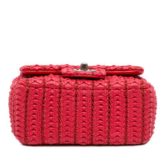 Paris Seoul Mini Crochet Lambskin Flap