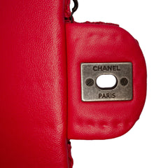 Paris Seoul Mini Crochet Lambskin Flap